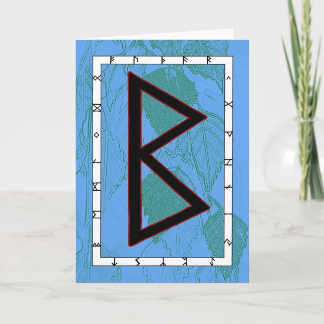 Rune Berkano – Mother Earth  Card (Front)