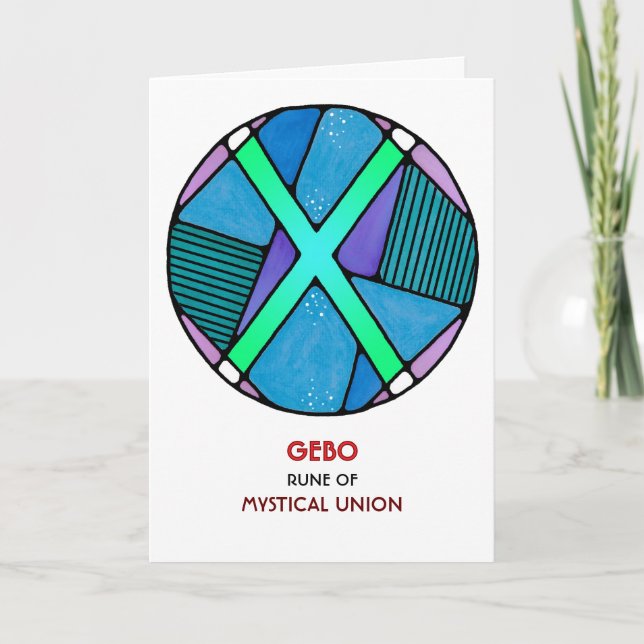 Rune Gebo - Mystical Union - Art Nouveau Card (Front)