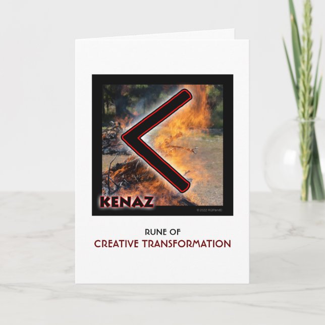 Rune Kenaz - Creative Transformation Card (Front)