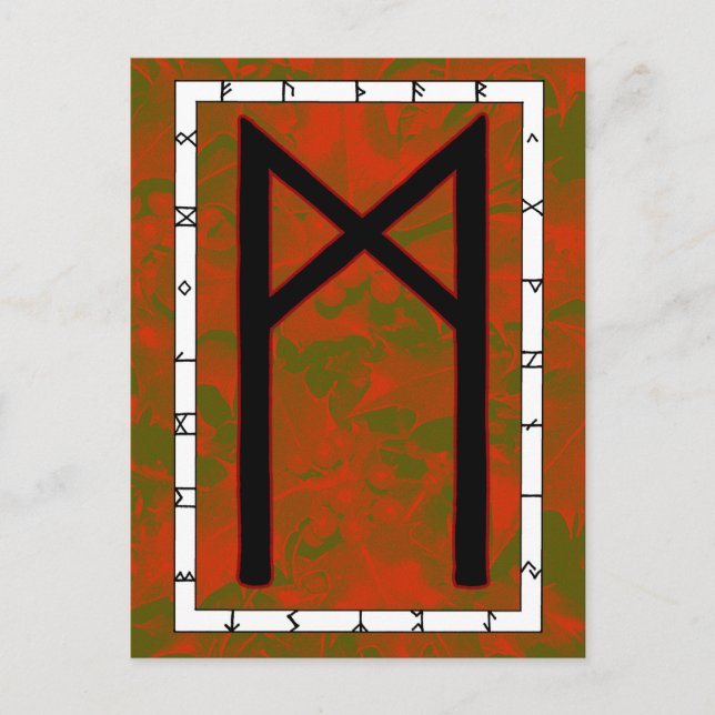 Rune Mannaz - Humanity Postcard (Front)