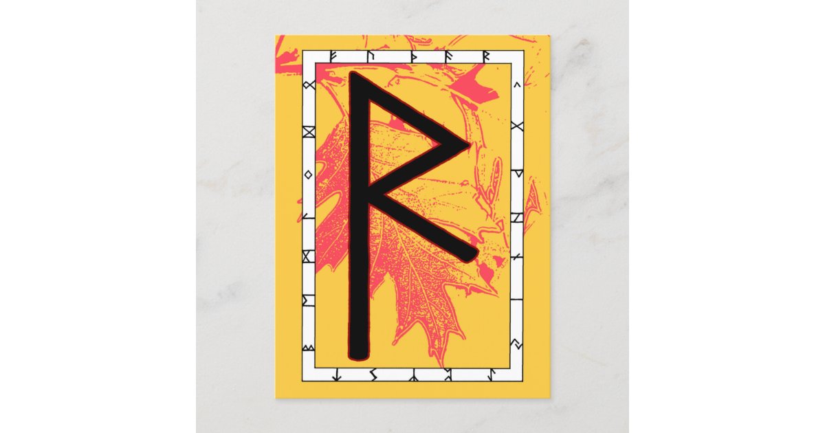Rune Raidho – Balance Postcard | Zazzle