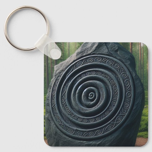 Rune Stone  Keychain (Front)