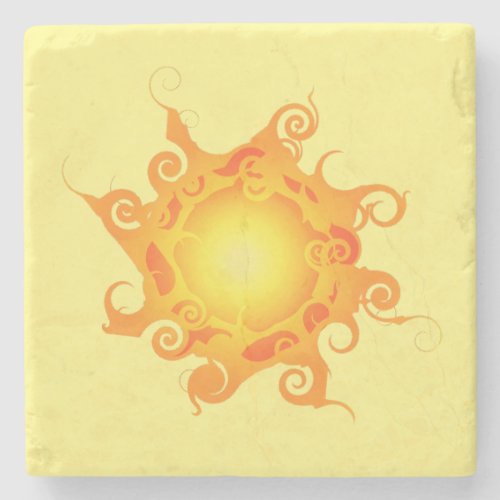 Rune Sun Stone Coaster