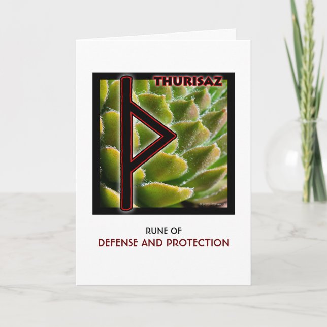 Rune Thurisaz – Defense & Protection Card (Front)