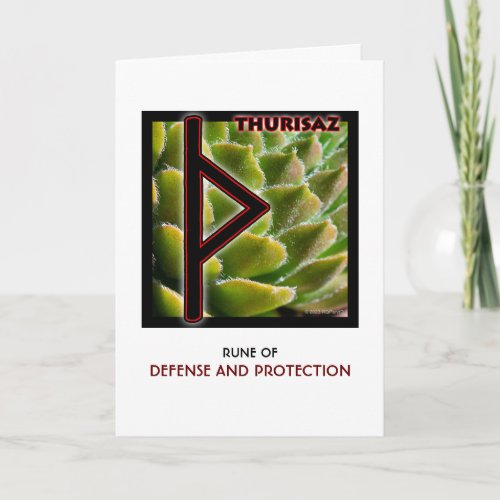 Rune Thurisaz  Defense  Protection Card