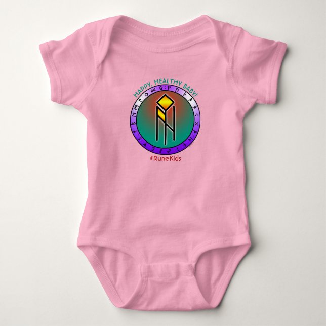 #RuneKids Happy, Healthy Baby  Bodysuit (Front)