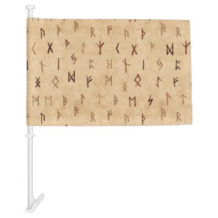 Runes Car Flag