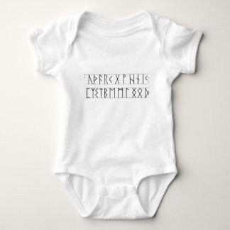 Runes Elder Futhark Baby Bodysuit