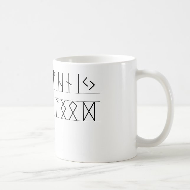 Runes Elder Futhark Coffee Mug (Right)