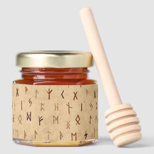 Runes Honey Jar Favors