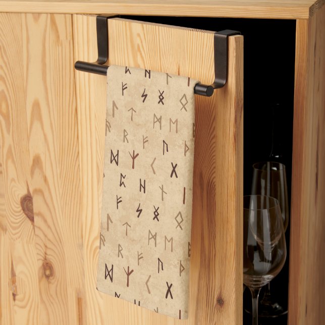 Runes Kitchen Towel (Thirds Fold)