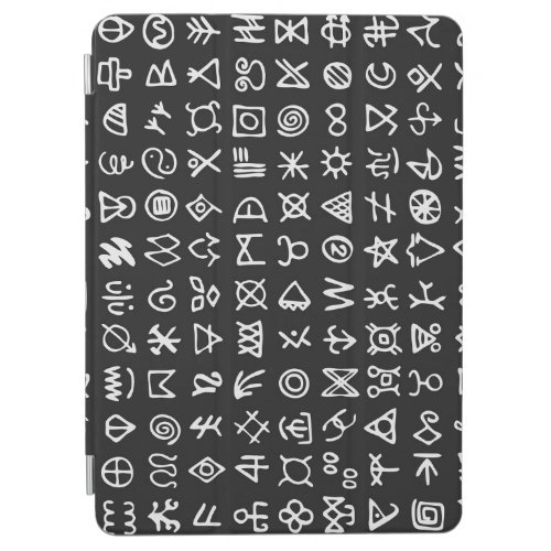 Runes symbols ancient seamless font iPad air cover