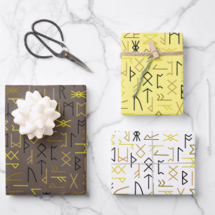 Runes Wrapping Paper Sheets