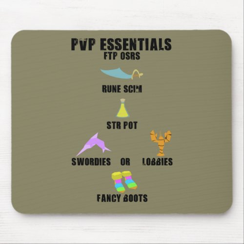Runescape PVP Essentials Mouse Pad