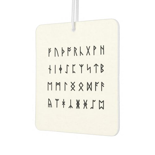 Runic Alphabet Futhorc Air Freshener