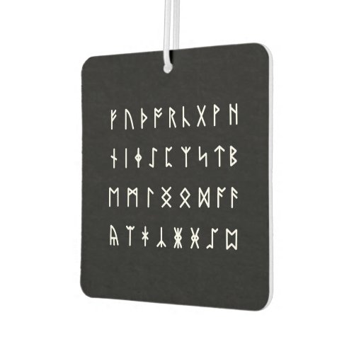 Runic Alphabet Futhorc Air Freshener