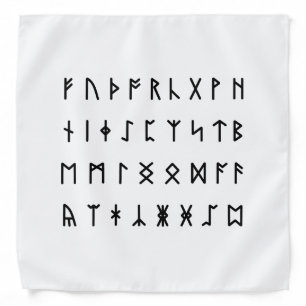 Runic Alphabet [Futhorc] Bandana