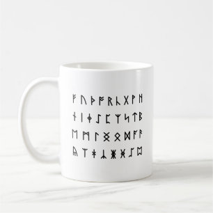 Runic Alphabet [Futhorc] Coffee Mug