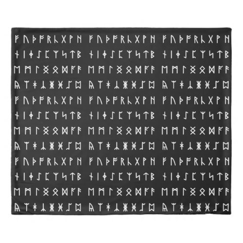 Runic Alphabet Futhorc Duvet Cover