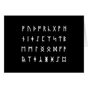 Runic Alphabet [Futhorc] Greeting Card
