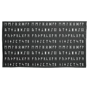 Runic Alphabet [Futhorc] Pillow Case