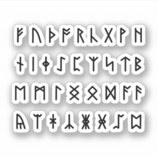 Runic Alphabet [Futhorc] Sticker