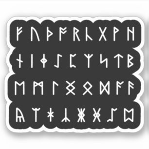 Runic Alphabet [Futhorc] Sticker