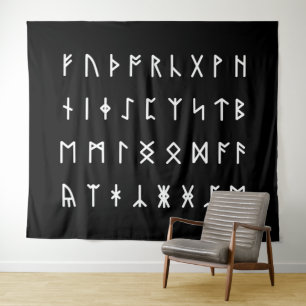 Runic Alphabet [Futhorc] Tapestry