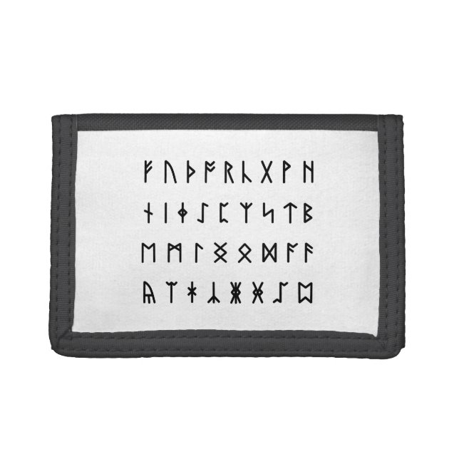 Runic Alphabet [Futhorc] Trifold Wallet (Front)