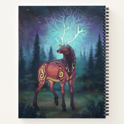 Runic Elk Spiral Notebook