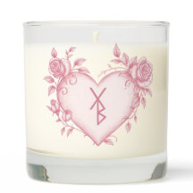 Runic Ritual Candle  Attracting Love + Affirmation