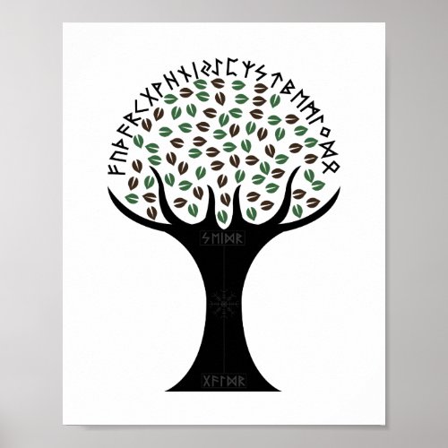Runic Tree Posters