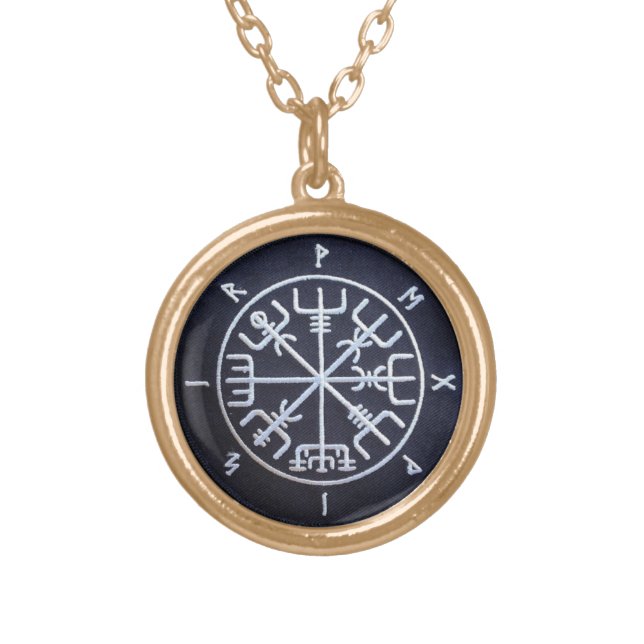 Runic Vegvísir Compass - Viking Necklace (Front)