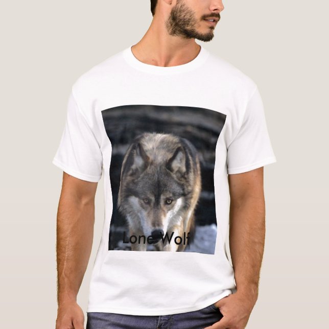Runing Wolf, Lone Wolf T-Shirt (Front)