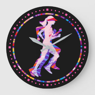 Runner Art Large Clock