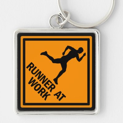 Runner At Work Keychain
