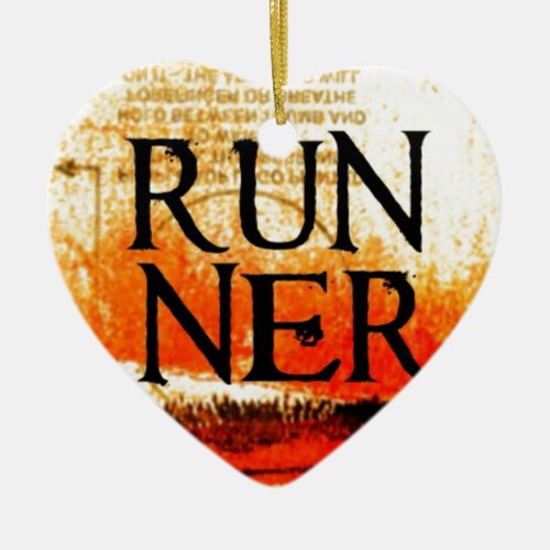 Runner Ceramic Ornament