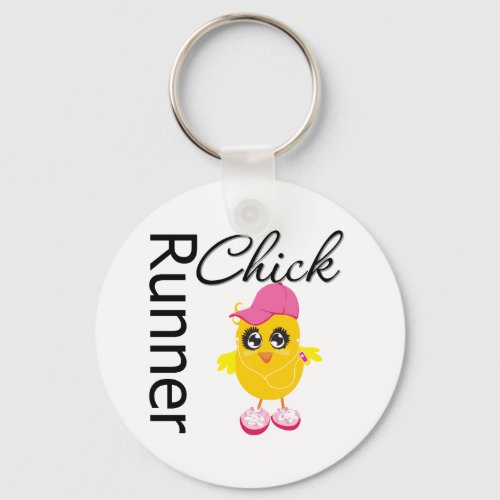 Runner Chick Keychain