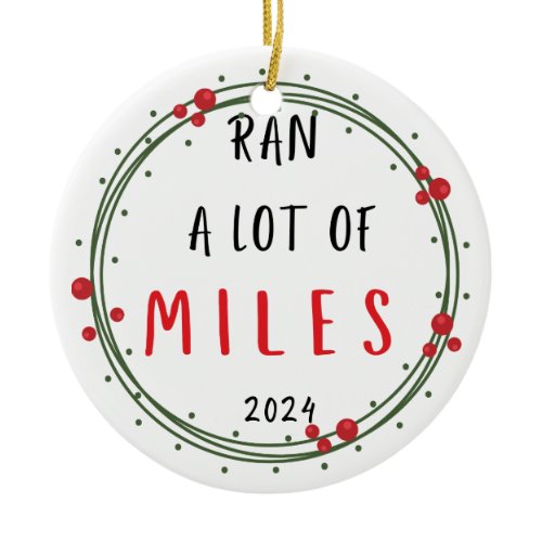 Runner Christmas Ornament Funny Holiday Gift
