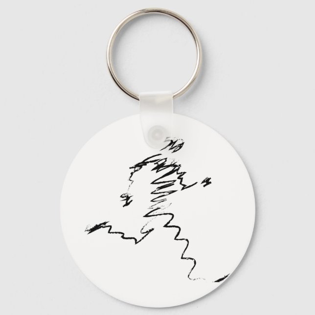 Runner cool illustration keychain (Front)