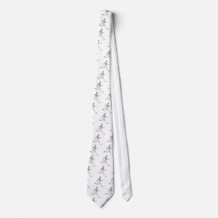 Runner cool illustration neck tie