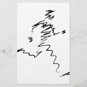 Runner cool illustration stationery