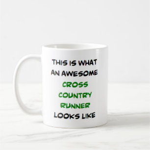runner cross country, awesome coffee mug