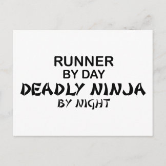 Runner Deadly Ninja by Night Postcard