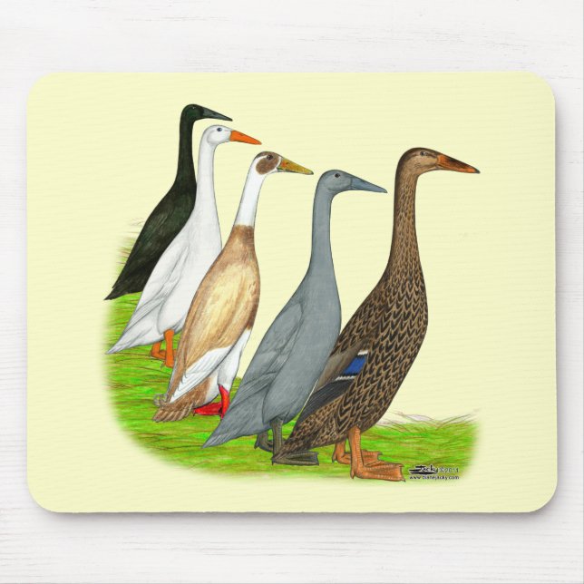 Runner Duck Assortment Mouse Pad (Front)