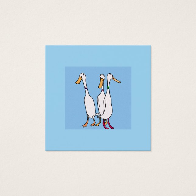 Runner ducks cute cartoon ducks (Front)