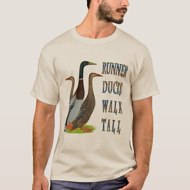 Runner Ducks Walk Tall T-Shirt (Front)