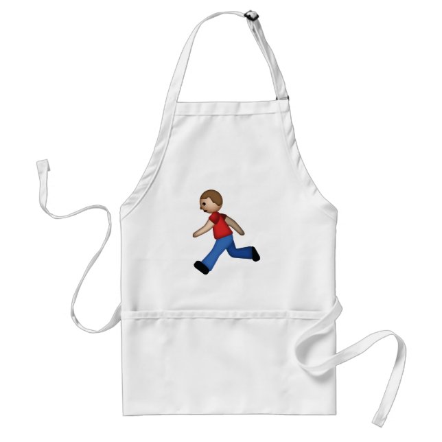 Runner Emoji Adult Apron (Front)