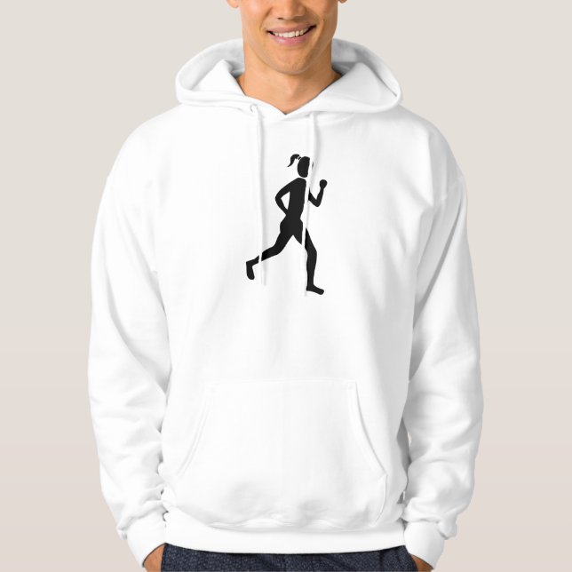 Runner (Female) - Black Hoodie (Front)