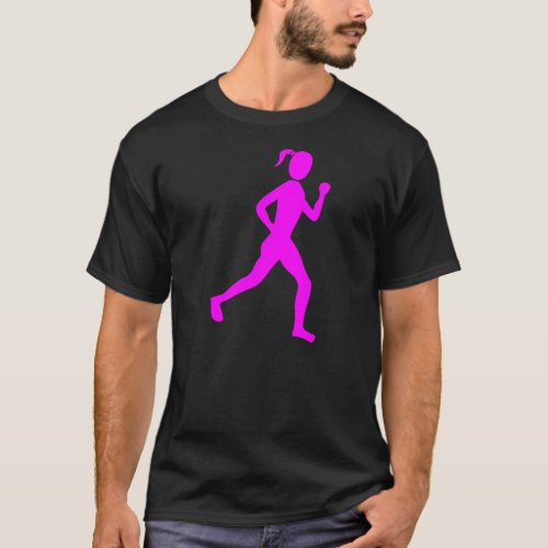 Runner Female _ Magenta T_Shirt